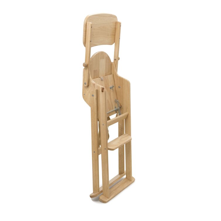 Folding wooden 2025 high chair